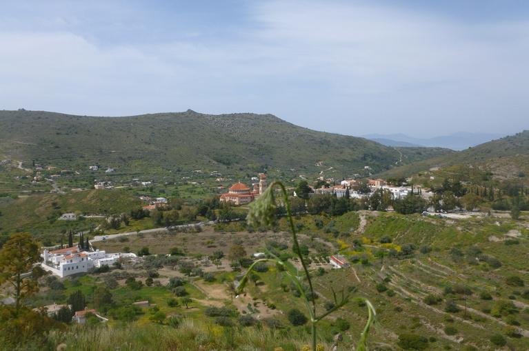 Aegina: view to Agios Nektarios