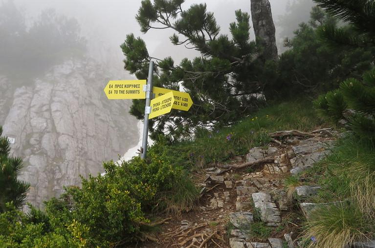 Olympos: route signs