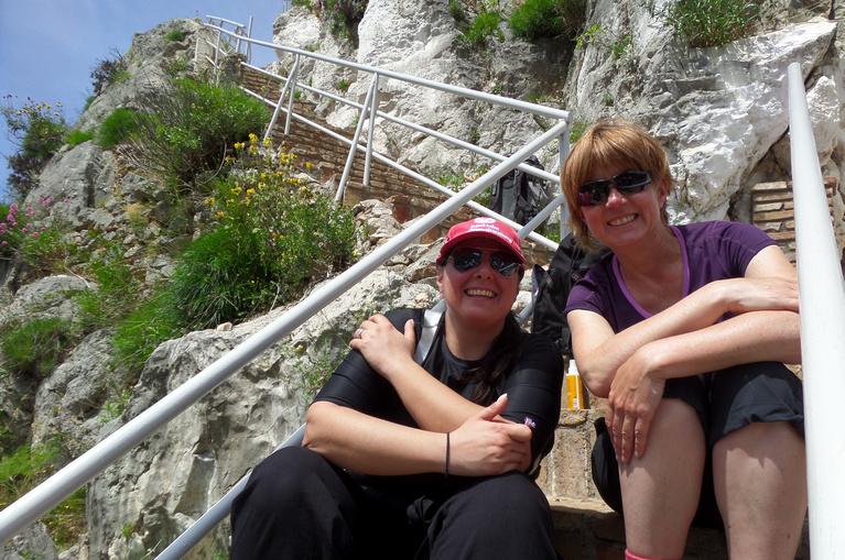 at the steps of agia Marina chapel