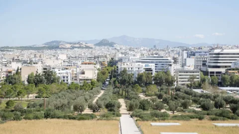 View from Stavros Niarchos Cultural Foundation