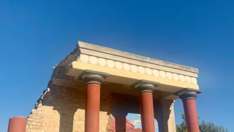 Tempel in het paleis van Knossos