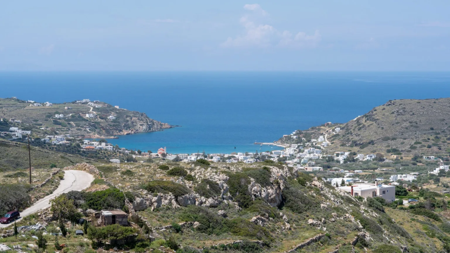 Uitzicht vanop Syros