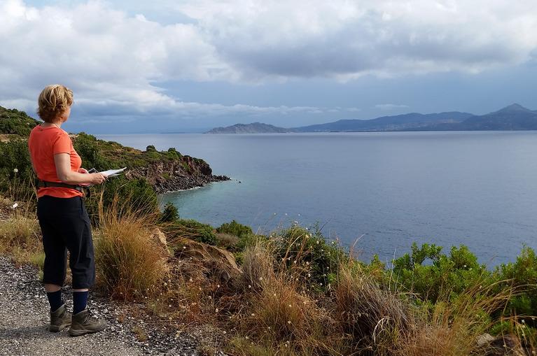 Methana: view on Aegina